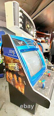 Wwf Royal Rumble Full Size Fighting Arcade Jeu Vidéo Machine 4 Joueur 2 Écrans