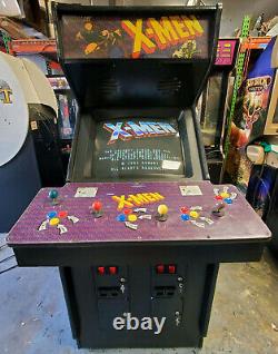 X-men 4 Player Full Size Arcade Game Machine! Fonctionne Très Bien! Grande Forme! Konami