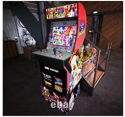 X-men Vs Street Fighter Arcade1up Gaming Cabinet Machine Avec Matching Riser Nouveau